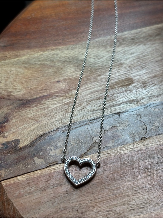 Pandora Jewelry - Pandora Sterling Silver Open Heart Pendant Necklace
